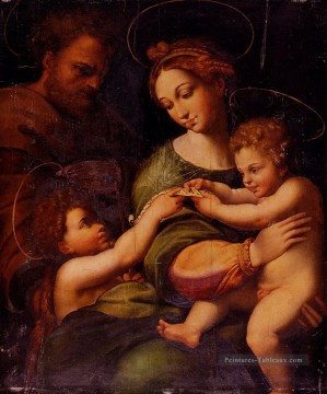 Raphaël œuvres - Saint Famliy à Saint Jean Le Baptiste Baptiste Raphaël